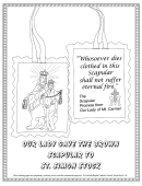 Out Lady Gave The Brown Scapular To St.simon Stock Coloring Sheet