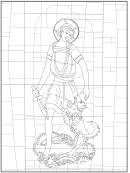Saint George The Victorious Coloring Sheet