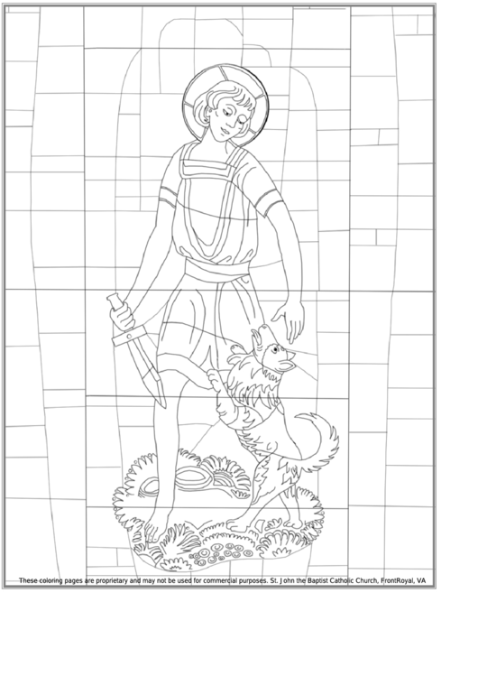 Saint George The Victorious Coloring Sheet Printable pdf