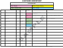 Costume Inventory Template