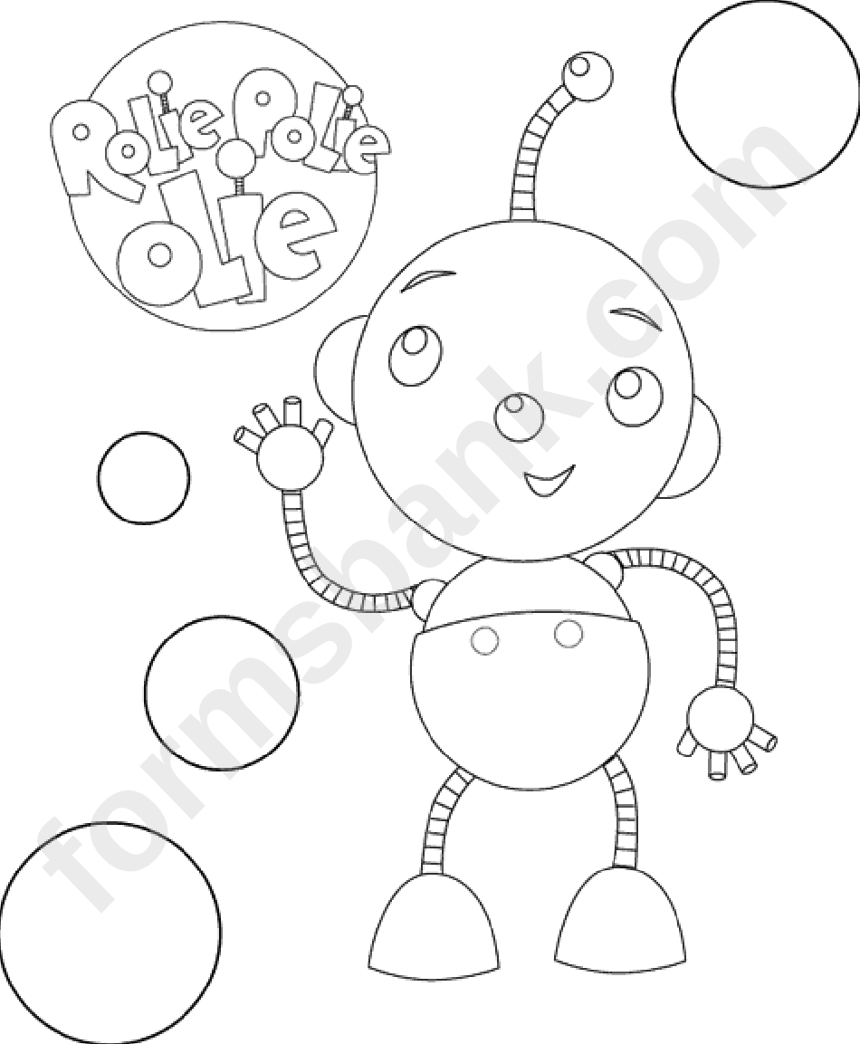 Rolie Polie Olie Robot Coloring Sheet