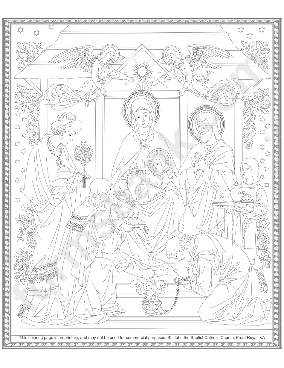 The Adoration Of The Magi To The Child Jesus