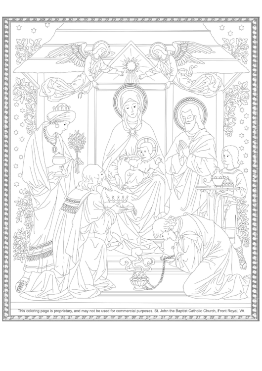 The Adoration Of The Magi To The Child Jesus Printable pdf