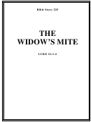 The Widow's Mite Bible Activity Sheet Set