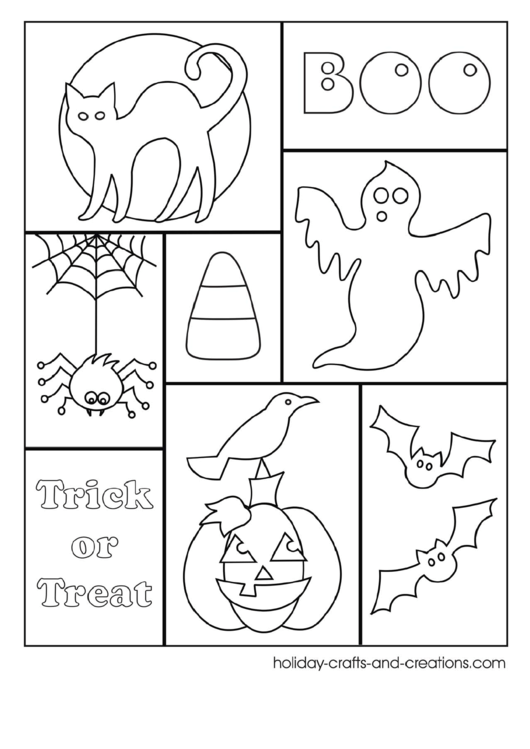 Halloween Collage Halloween Coloring Sheets Printable pdf