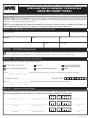 Form Exc-0106 - Application To Remove Previously Granted Exemption(S) Printable pdf