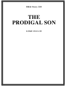 The Prodigal Son Bible Activity Sheet Set
