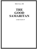 The Good Samaritan Bible Activity Sheet Set