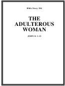 The Adulterous Woman Bible Activity Sheet Set
