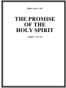 The Promise Of The Holy Spirit Bible Activity Sheet Set
