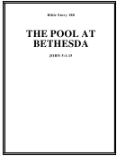 The Pool At Bethesda Bible Activity Sheet Set