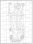 Christian Saint Coloring Sheet
