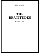 The Beatitudes Bible Activity Sheet Set Printable pdf