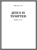 Jesus Is Tempted Bible Activity Sheet Set