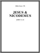 Jesus And Nicodemus Bible Activity Sheet Set Printable pdf
