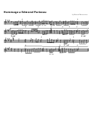 Marcel Messervier - Homage A Edmund Parizeau Sheet Music