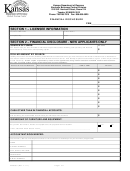 Form Abc-801 - Financial Disclosure