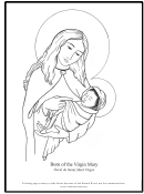 Born Of The Virgin Mary Coloring Sheet