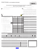 Form Boe-517-gt - Property Statement - Gas Transmission Companies - 2013