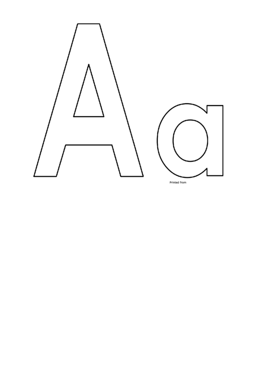 Letter A Template