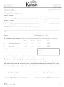 Form Abc-41 - Kansas Department Of Revenue