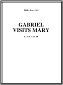 Gabriel Visits Mary Bible Activity Sheet Set