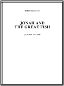 Jonah And The Great Fish Bible Activity Sheet Set Printable pdf