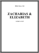 Zacharias And Elizabeth Bible Activity Sheet Set