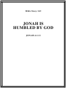 Jonah Is Humbled By God Bible Activity Sheet Set