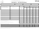 Form Mt-42 - Schedule A - Tax-Free Purchases Printable pdf