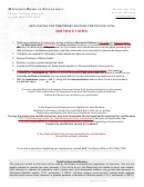 Application For Temporary Military Certificate (mn Cpa) - Minnesota Board Of Accountancy