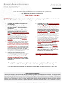 Fillable Application For Minnesota Cpa Certificate (License) By Minnesota Exam Candidate - Minnesota Board Of Accountancy Printable pdf