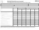 Form Mt-41 - Beverage Inventories And Purchases Printable pdf