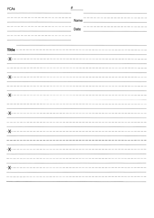 Lined Paper With Focus Correction Areas Printable pdf