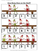 How Many Elves On The Shelf Kids Activity Sheets