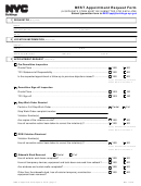 Fillable Best Appointment Request Form - New York City Department Of Buildings Printable pdf