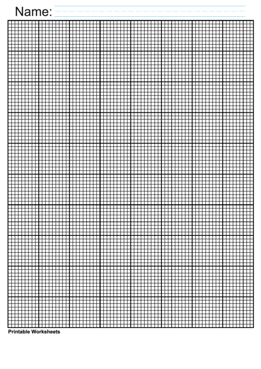 Black Inch Graph For Knitting Template