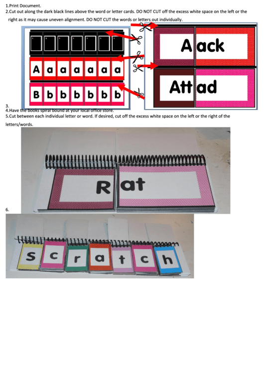 Abc Spiral Bound Alphabet Cards Template Printable pdf