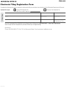 Form Pdo-103 - Electronic Filing Registration Form