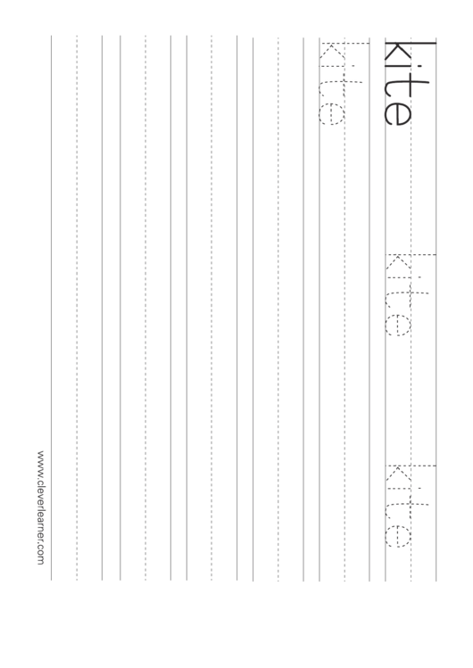 Kite Tracing Sheet Printable pdf
