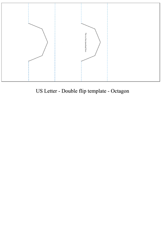 Us Letter Octagon Double Flip Template Printable pdf