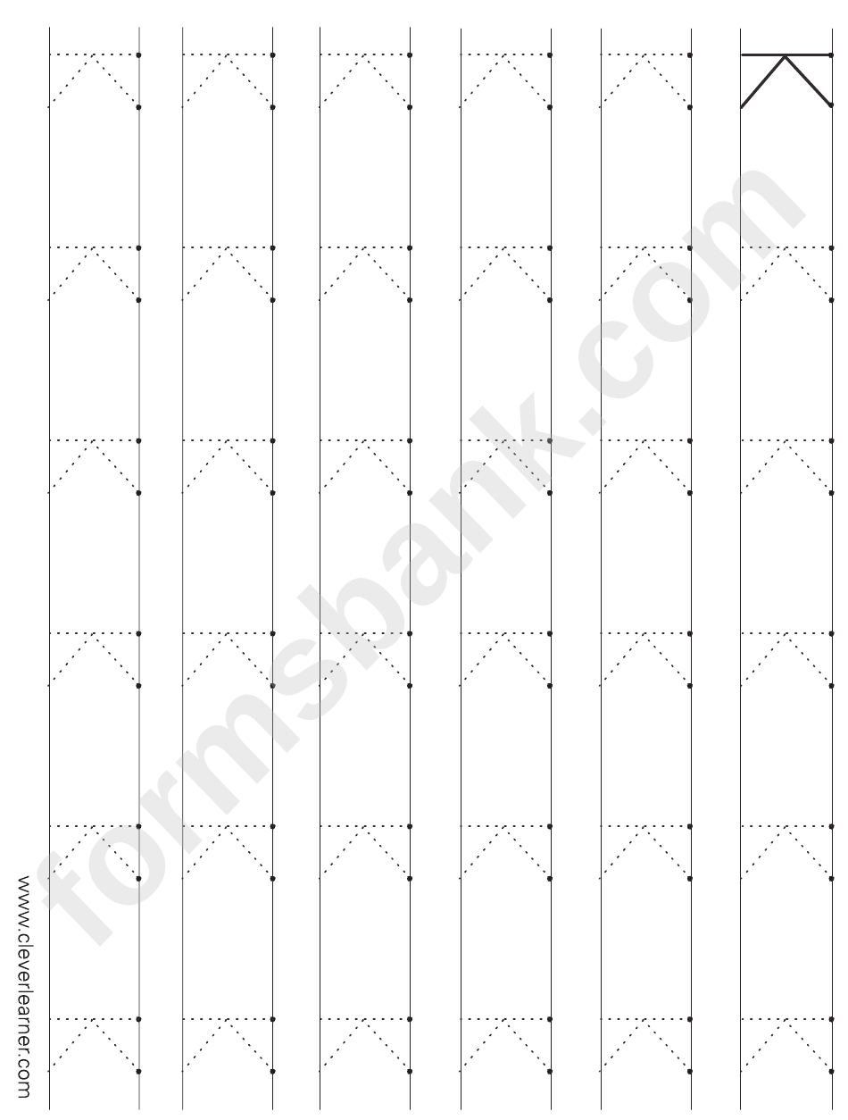 Letter K Tracing Template