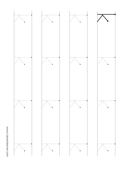 Small Letter K Tracing Template Printable pdf