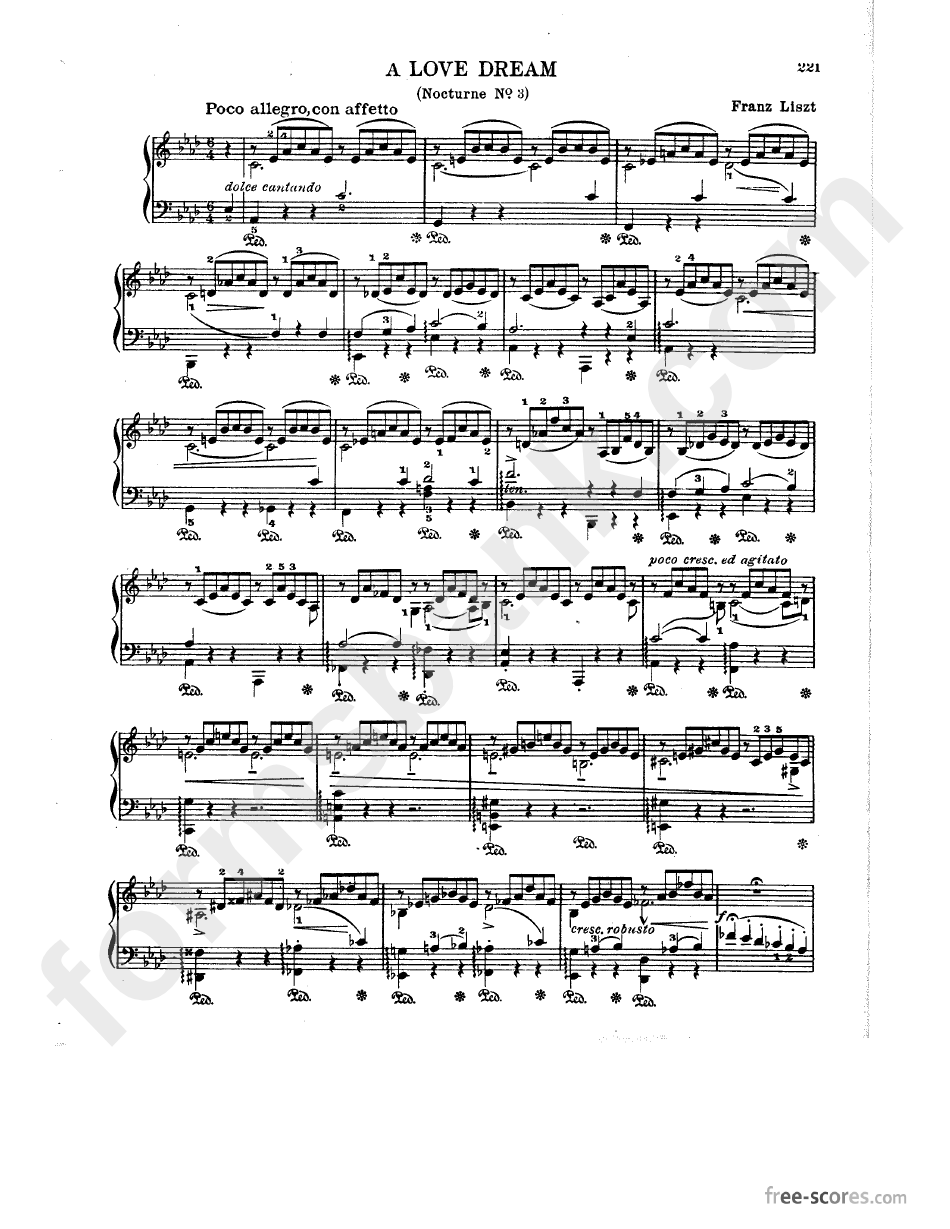 Franz Liszt - A Love Dream Sheet Music