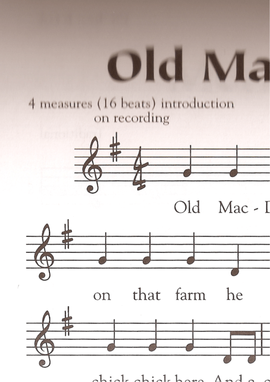 Old Macdonald Had A Farm Sheet Music Printable pdf