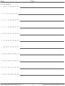Number Patterns Difficult Worksheet With Answer Key