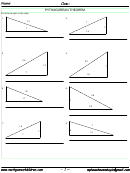 Triangle Sides Worksheet With Answer Key