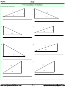 Triangle Sides Worksheet With Answer Key