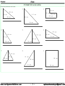 Mix Shapes - Perimeter & Area Worksheet With Answer Key