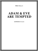 Adam And Eve Are Tempted Bible Activity Sheet